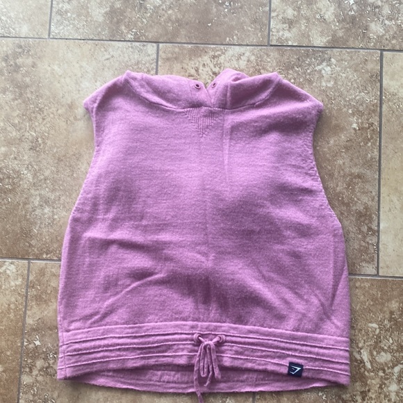 Gymshark slounge short sleeve cropped hoodie - Picture 3 of 3